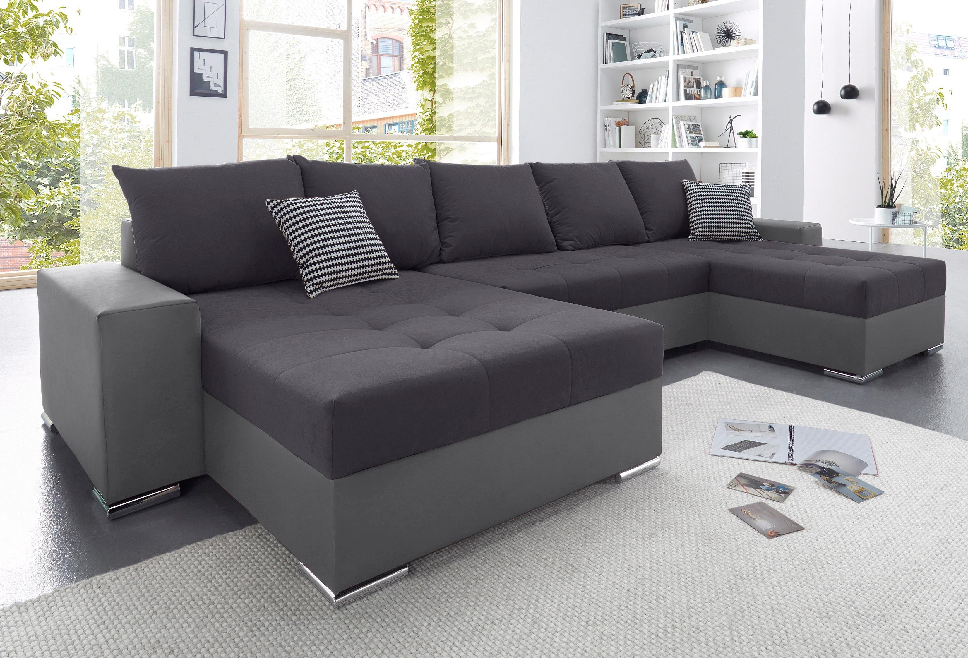 COLLECTION AB Wohnlandschaft "XXL-Josy U-Form, Breite 333 cm, mit 2 Recamie günstig online kaufen