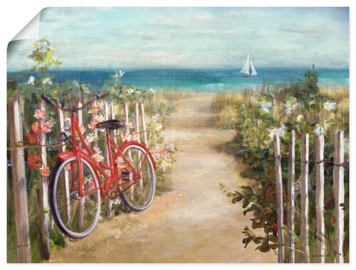 Artland Wandbild »Sommerfahrt«, Fahrräder, (1 St.), als Leinwandbild, Poste günstig online kaufen