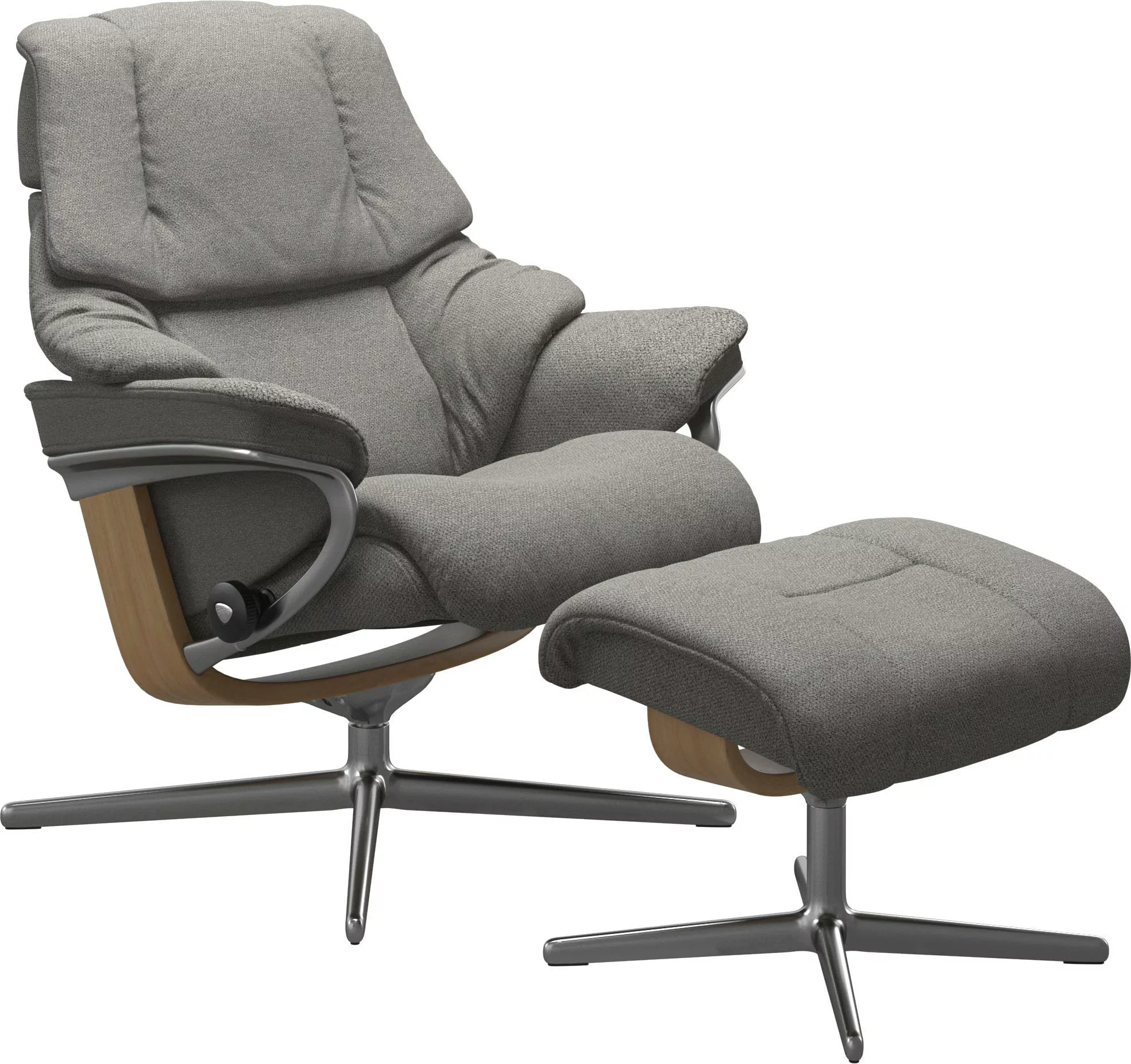 Stressless Fußhocker "Reno", mit Cross Base, Größe S, M & L, Holzakzent Eic günstig online kaufen