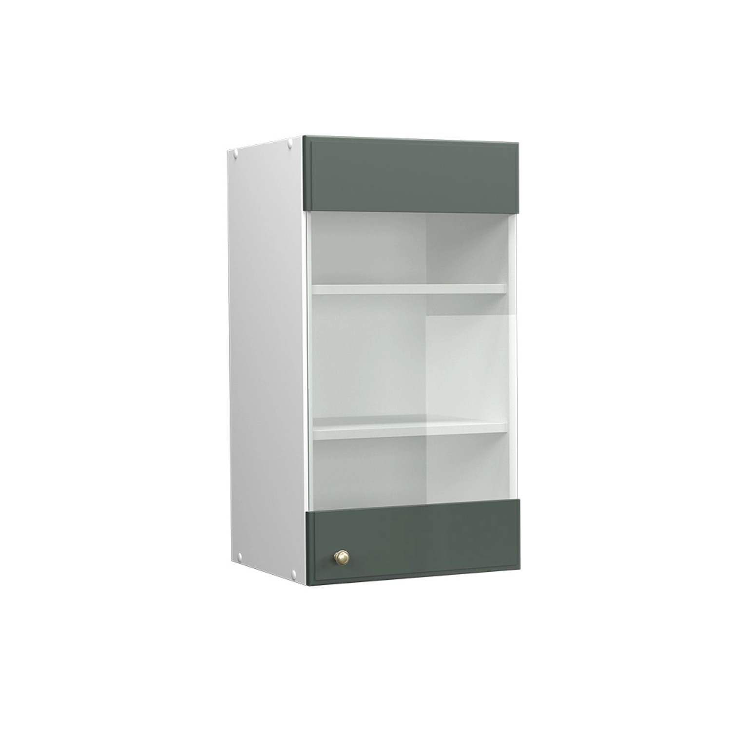 Vicco Glashängeschrank Fame-Line, Grün-Gold Landhaus/Weiß, 40 günstig online kaufen