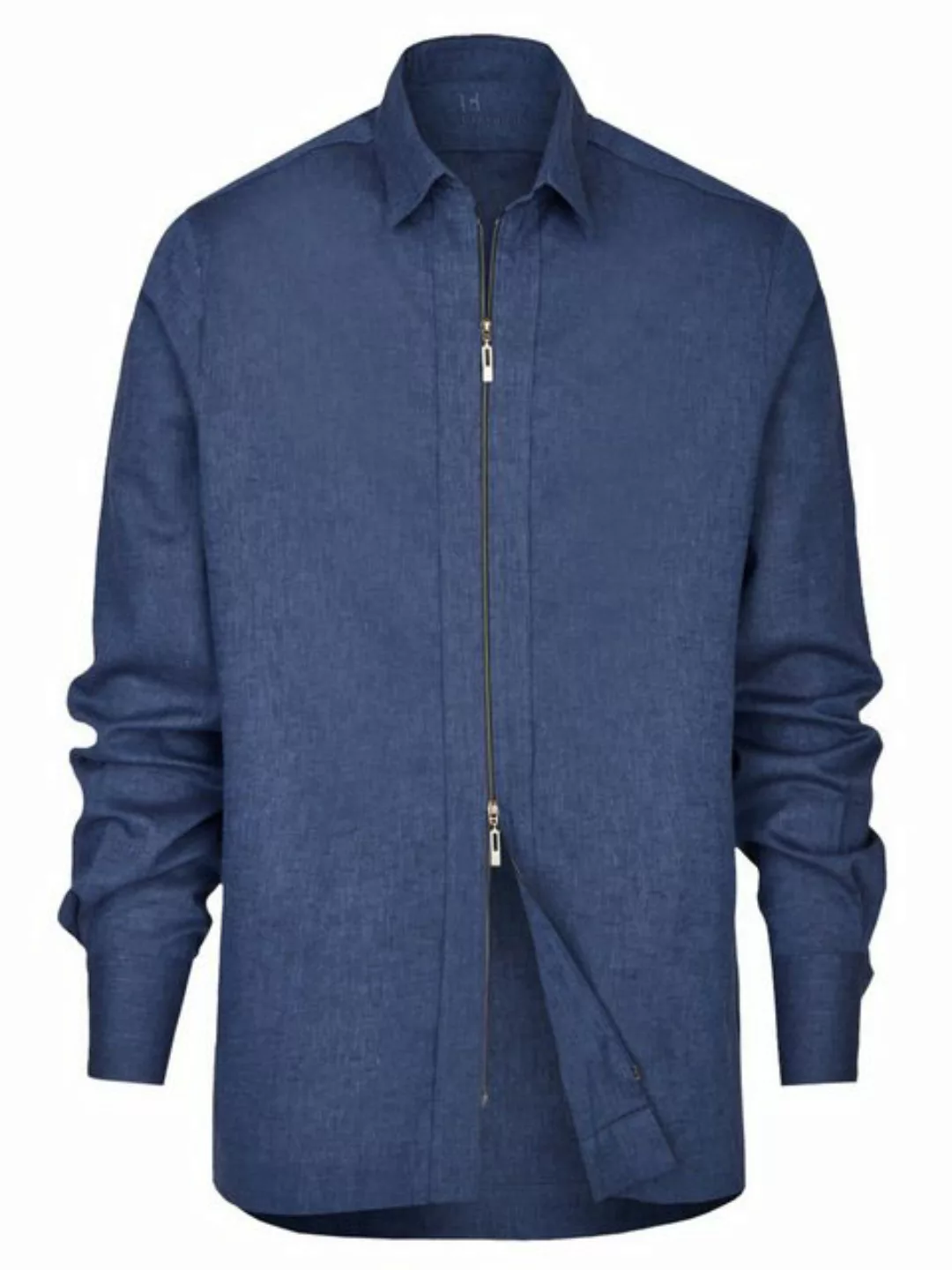 Doris Hartwich Langarmhemd Falco - Overshirt in Blau günstig online kaufen