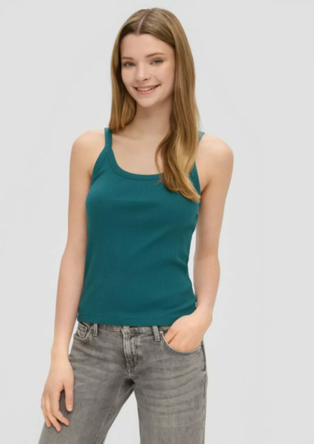 QS Shirttop Tank Top mit Rippstruktur günstig online kaufen