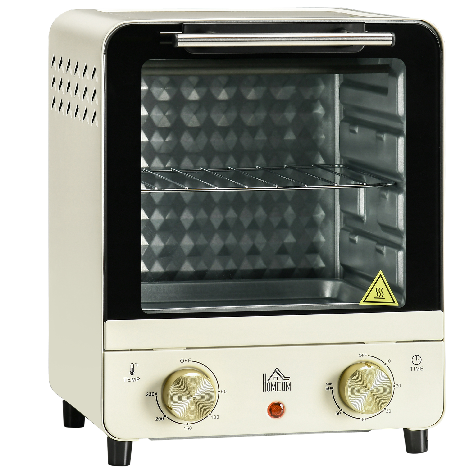 HOMCOM Minibackofen 15L, Pizza-Ofen mit Umluft, 1000 W Elektrischer Mini Of günstig online kaufen