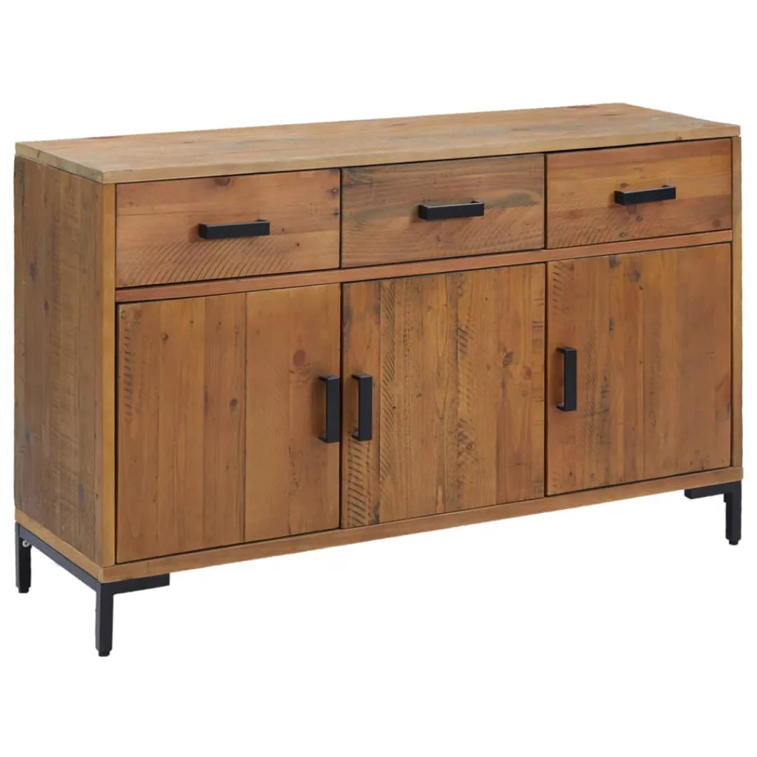 Vidaxl Sideboard Braun 110x35x70 Cm Massivholz Kiefer Recycelt günstig online kaufen