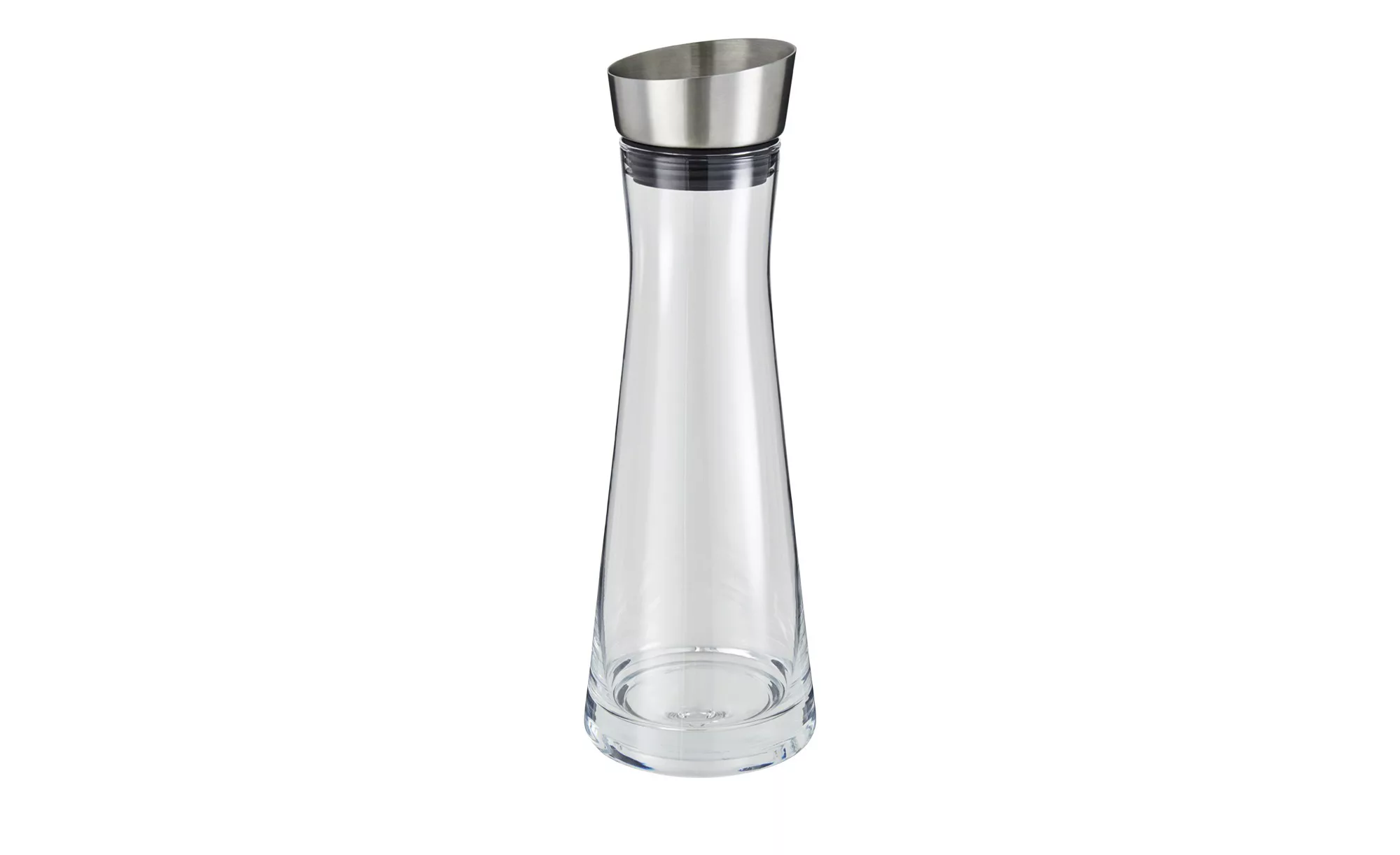 KHG Wasserkaraffe - transparent/klar - Silikon, Edelstahl, Glas - 30 cm - S günstig online kaufen