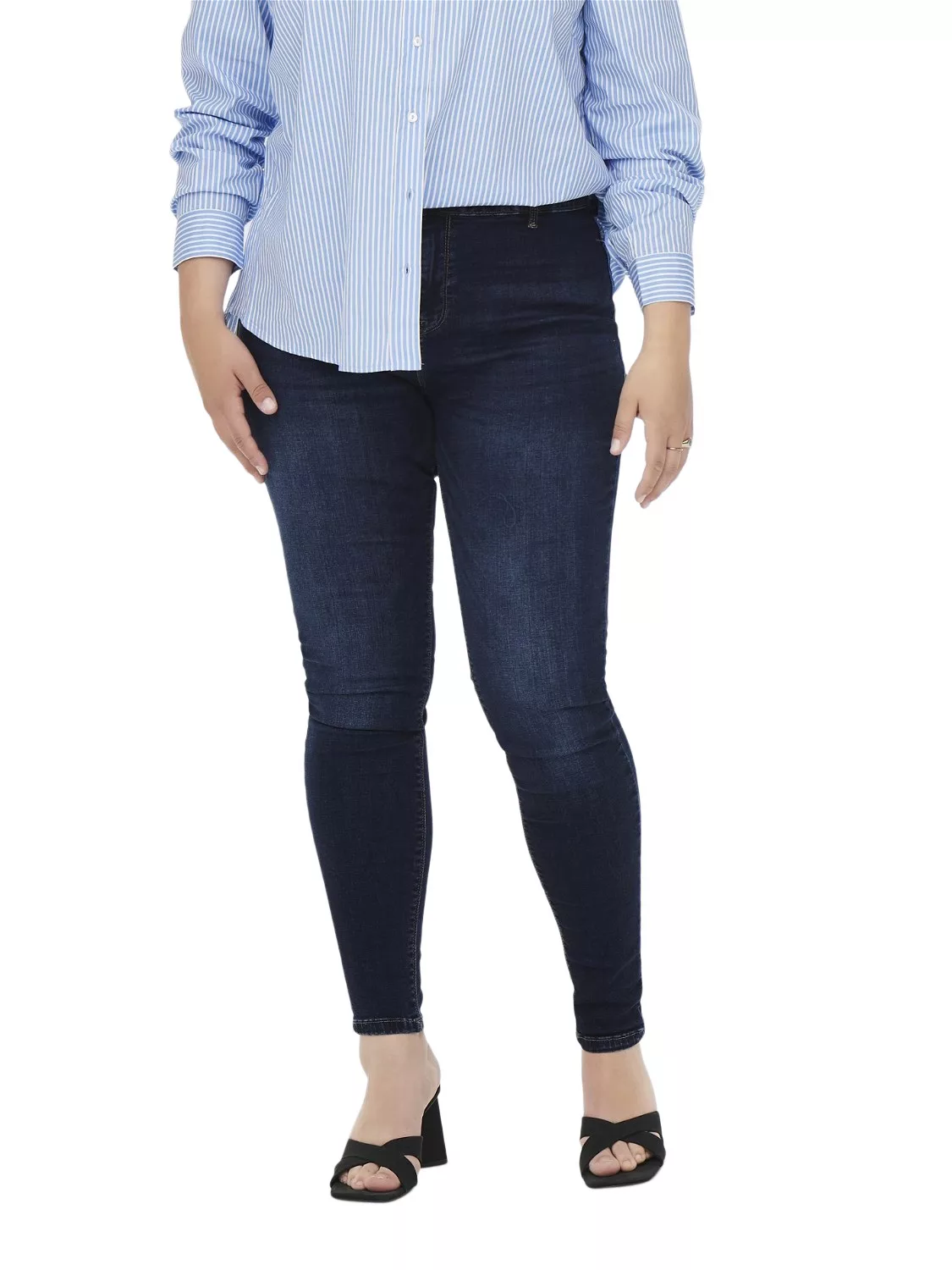 Carmakoma by Only Damen Jeans CARHUBA - Skinny Fit - Blau - Dark Blue Denim günstig online kaufen