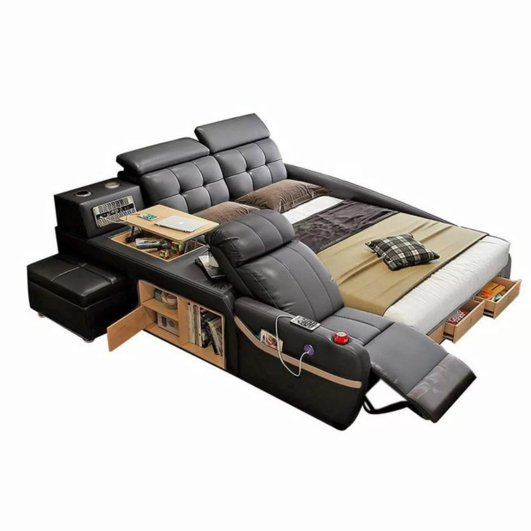 JVmoebel Bett Multifunktion Deluxe Betten Massage Funktion Bett Hotel Polst günstig online kaufen
