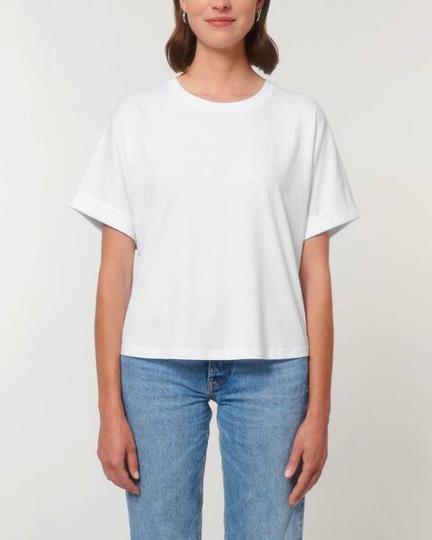 Oversize Damen T-shirt Aus Nachhaltiger Bio-baumwolle günstig online kaufen