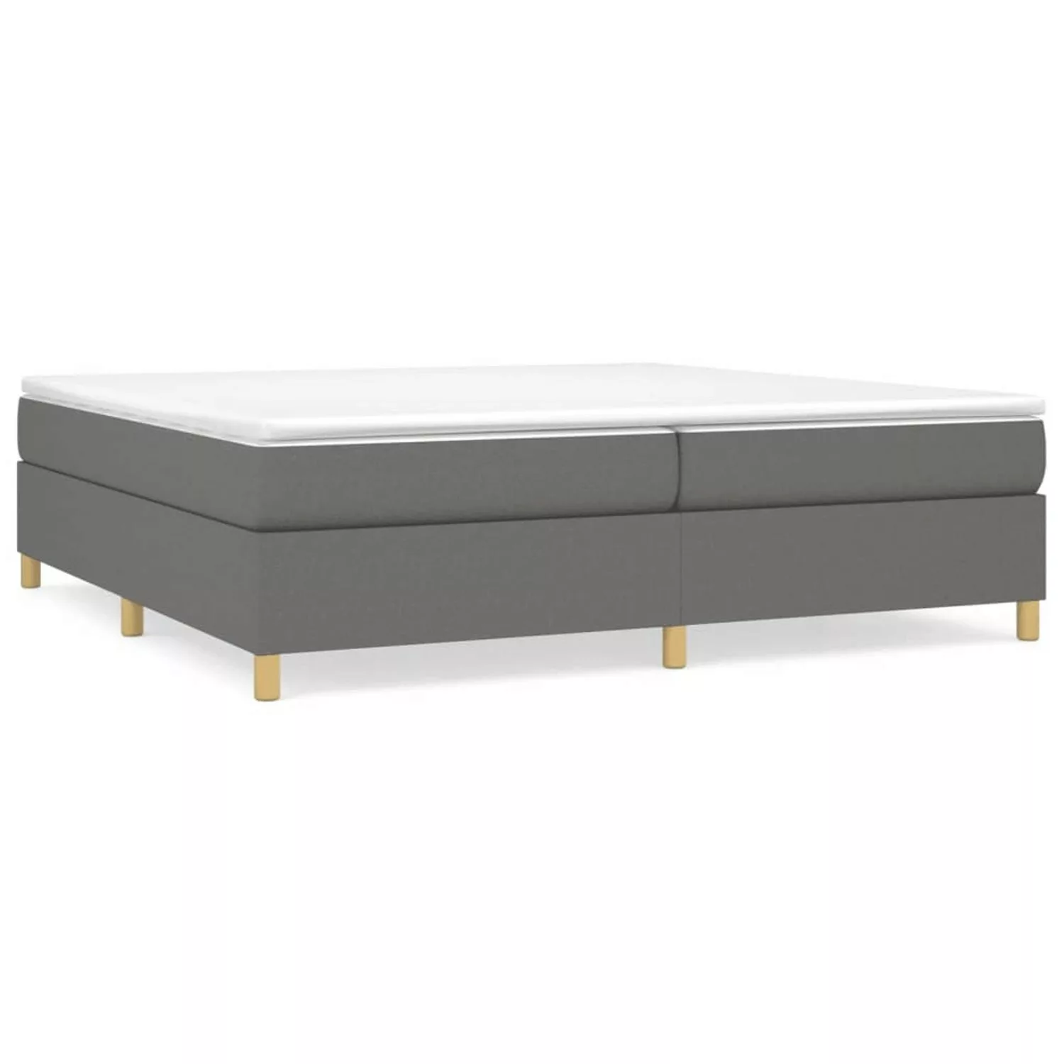 Vidaxl Boxspringbett Dunkelgrau 200x200 Cm Stoff günstig online kaufen