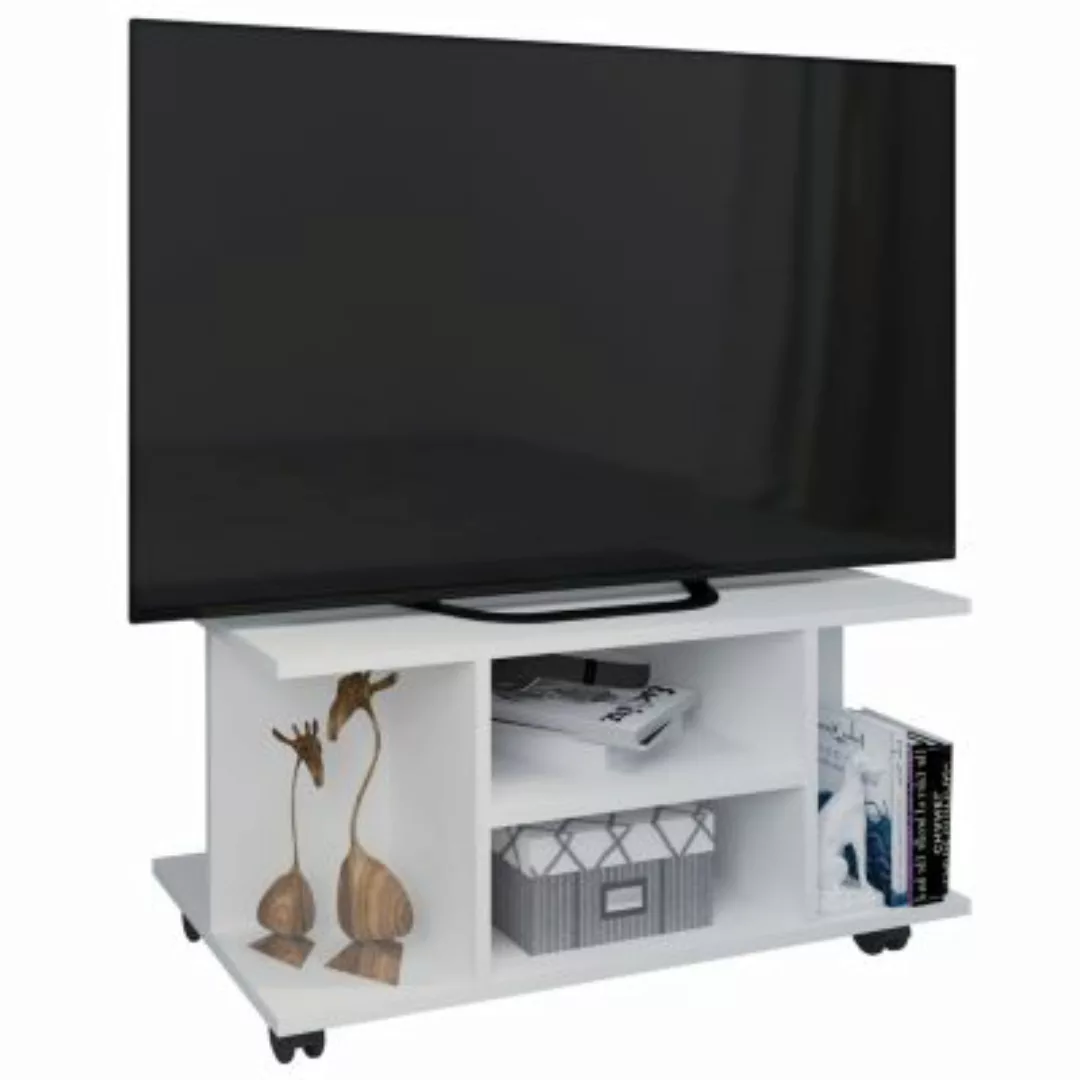 VCM Holz TV Lowboard Rollen Fernsehschrank Tisch Konsole rollbar Möbel Fern günstig online kaufen