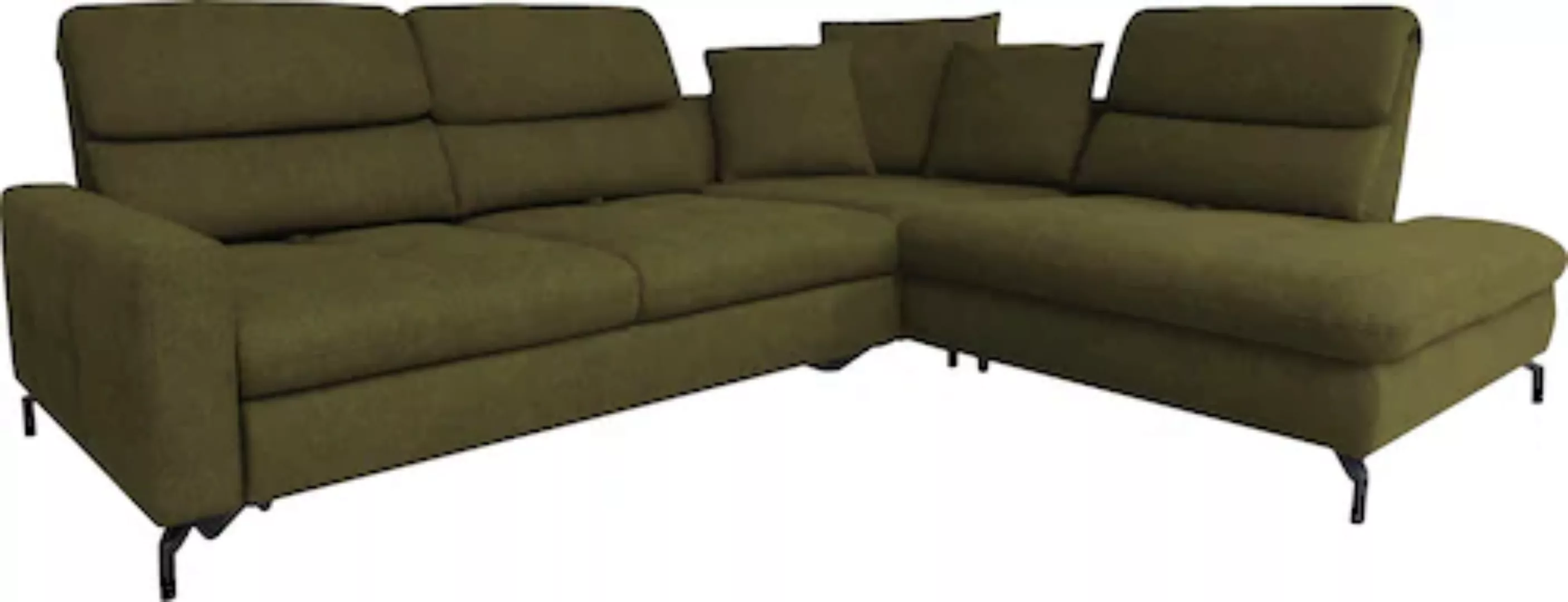 ADA trendline Ecksofa "Louis", Breite 286 cm, Rückenlehnenverstellung, wahl günstig online kaufen