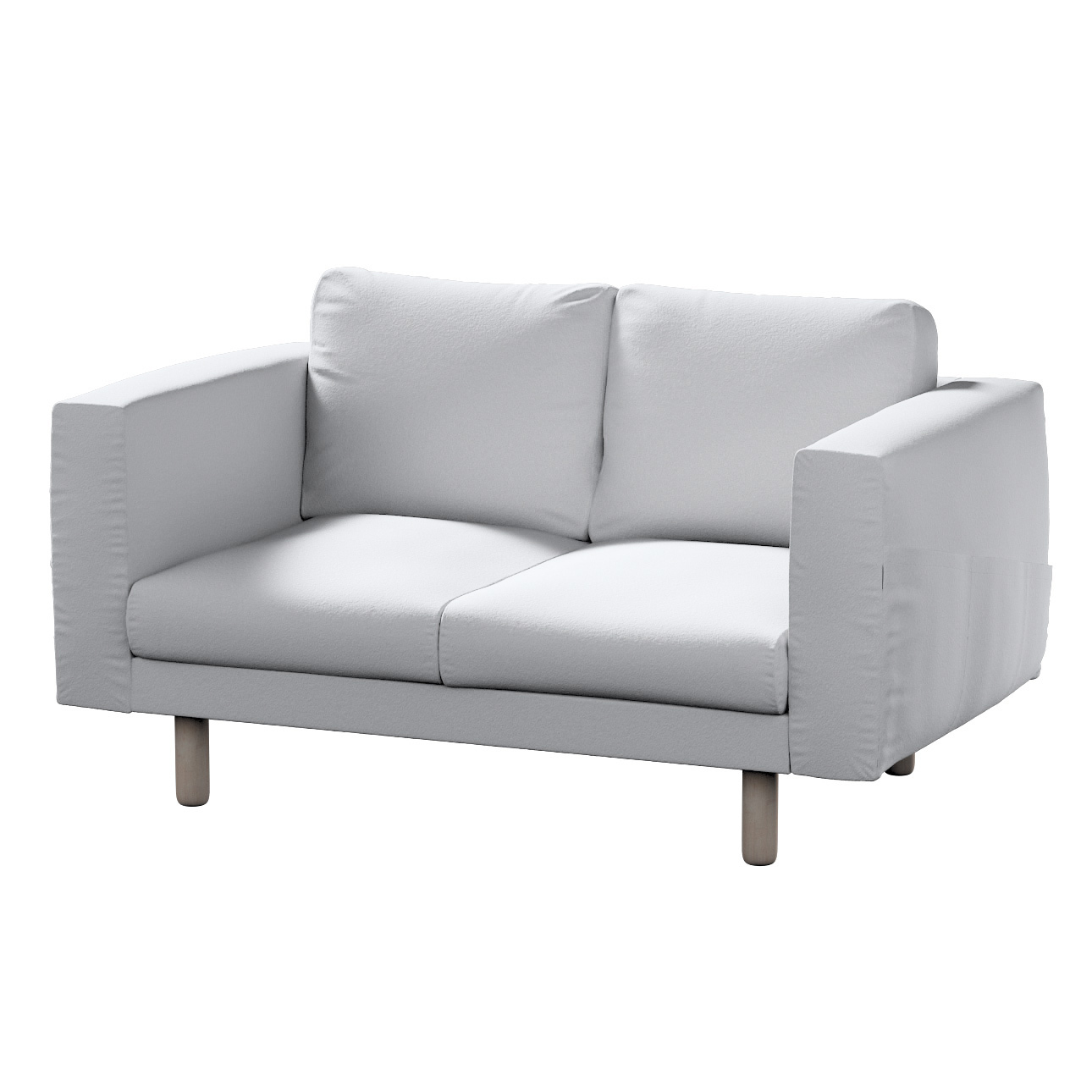 Bezug für Norsborg 2-Sitzer Sofa, weiß, Norsborg 2-Sitzer Sofabezug, Bouclé günstig online kaufen