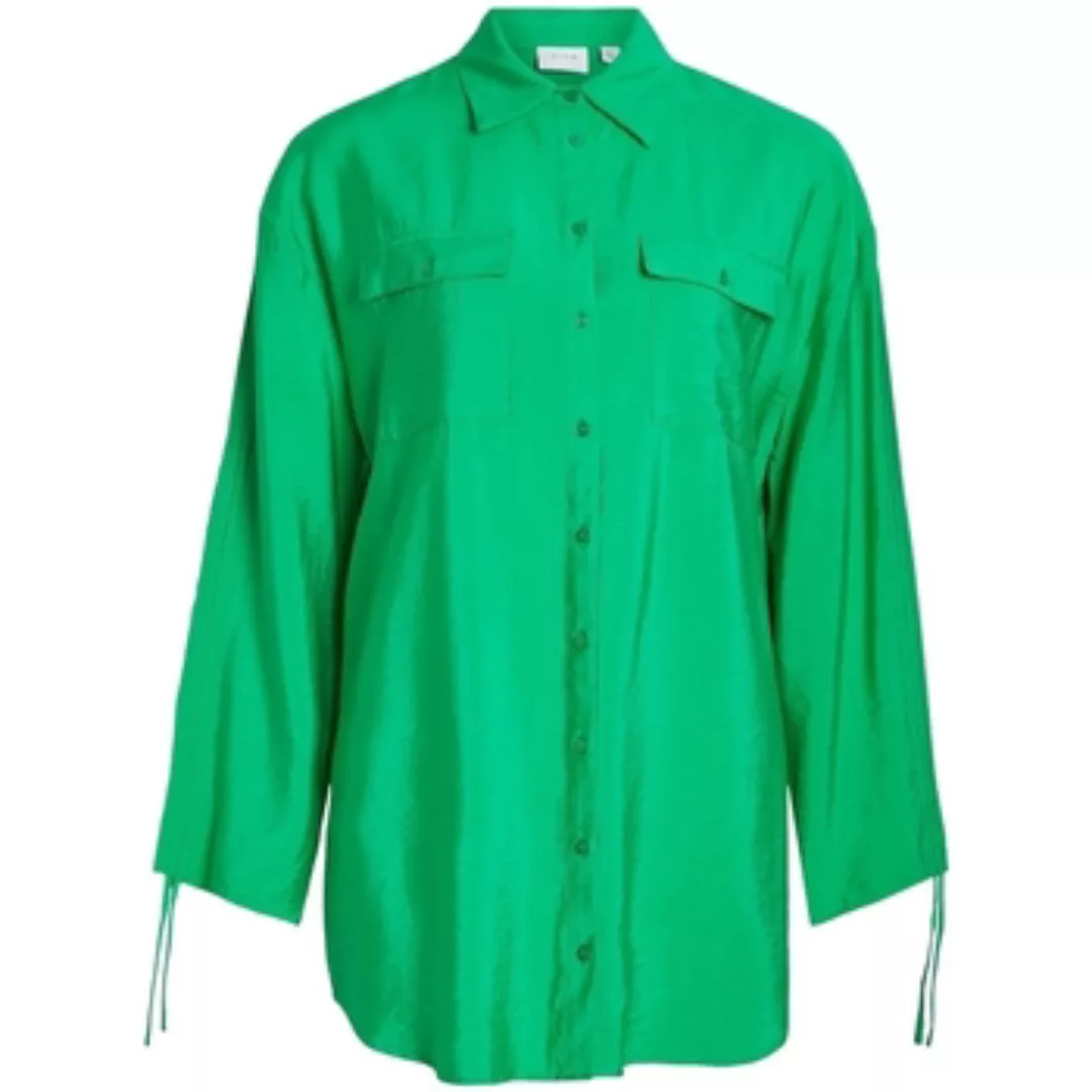 Vila  Blusen Klaria Oversize Shirt L/S - Bright Green günstig online kaufen