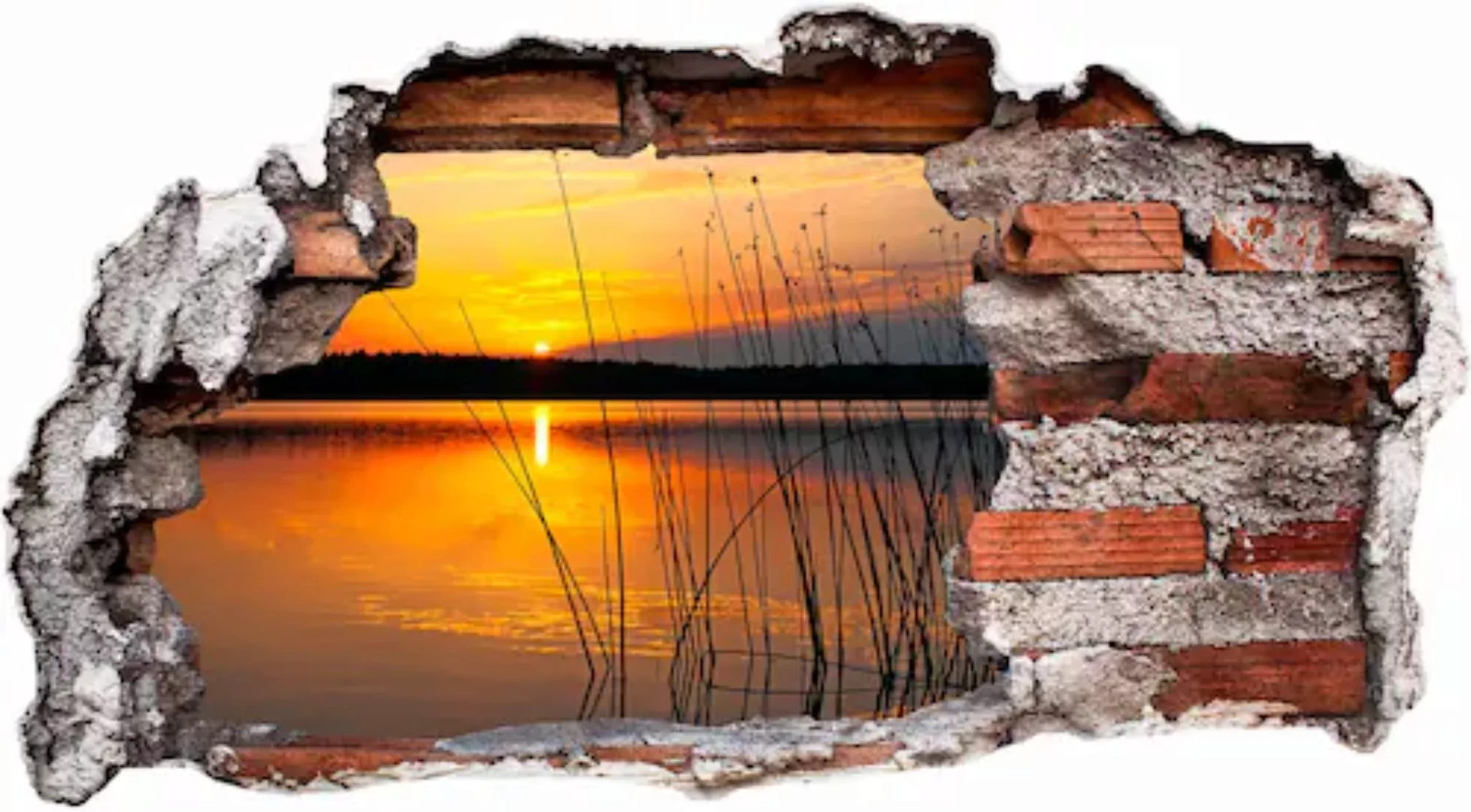 Wall-Art Wandtattoo »Sonnenuntergang am See«, selbstklebend, entfernbar günstig online kaufen