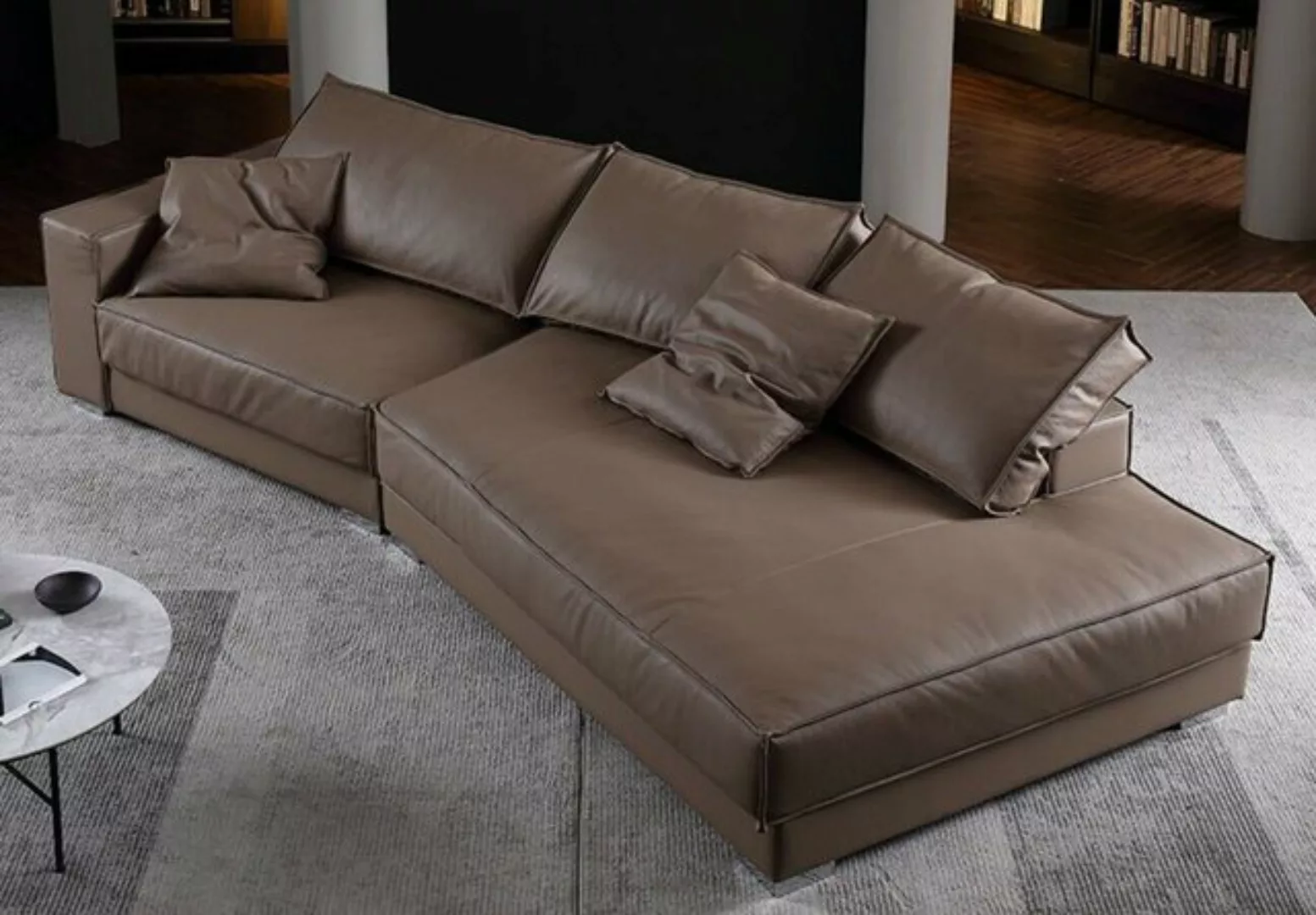 JVmoebel Ecksofa Moderne Sofas Ledersofa Couch Wohnlandschaft Sofa, Made in günstig online kaufen