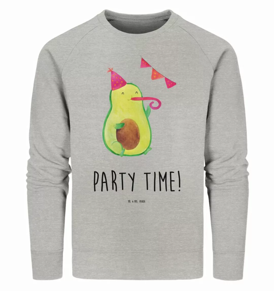 Mr. & Mrs. Panda Longpullover Avocado Party Zeit Größe XXL - Heather Grey - günstig online kaufen