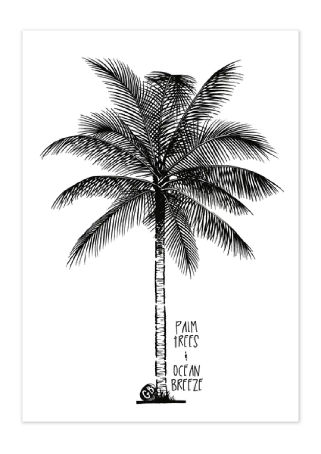 Poster Lifestyle Palm Tree Matt günstig online kaufen