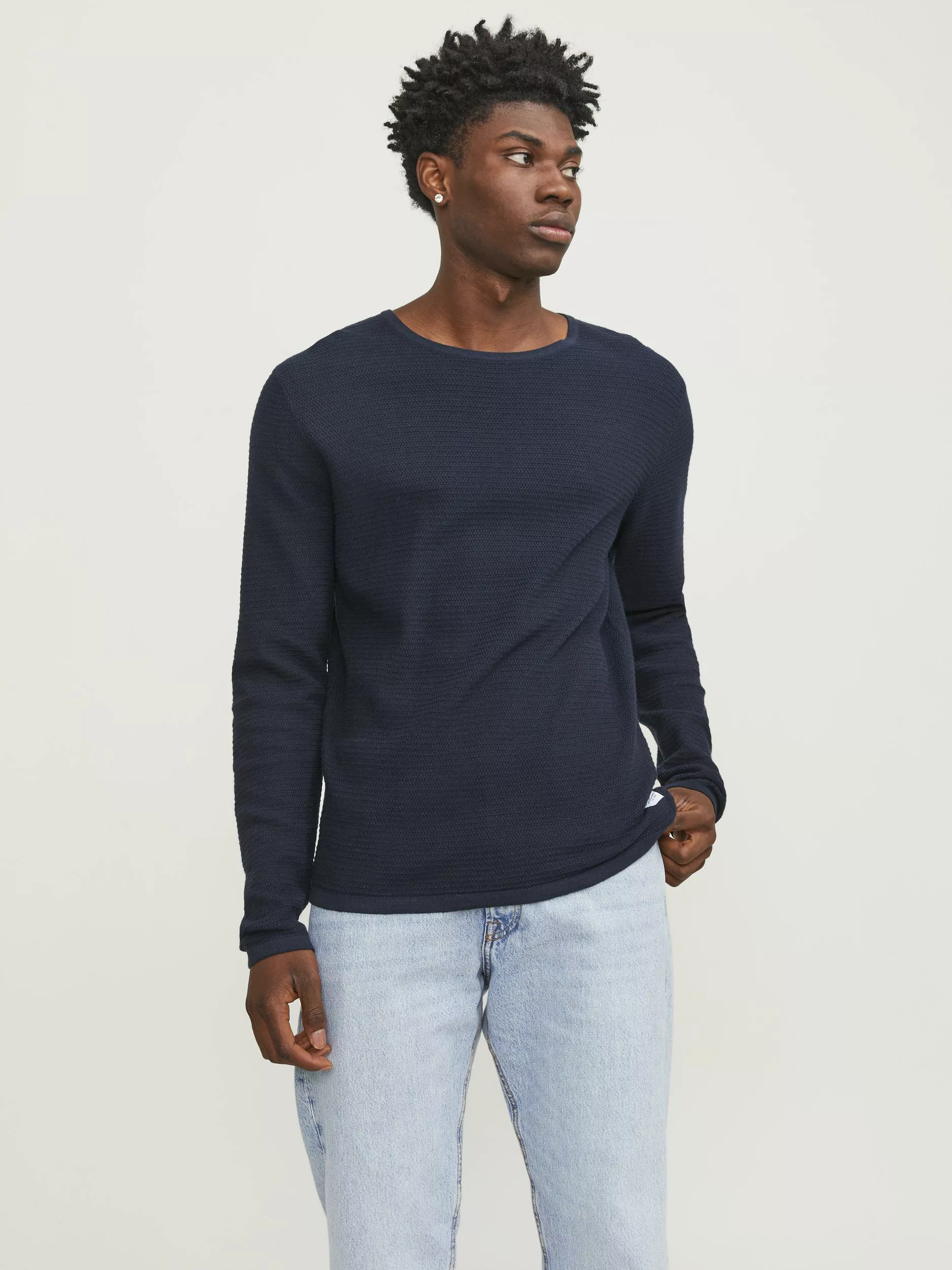 Jack & Jones Rundhalspullover "JJEGREG KNIT CREW NECK SN" günstig online kaufen