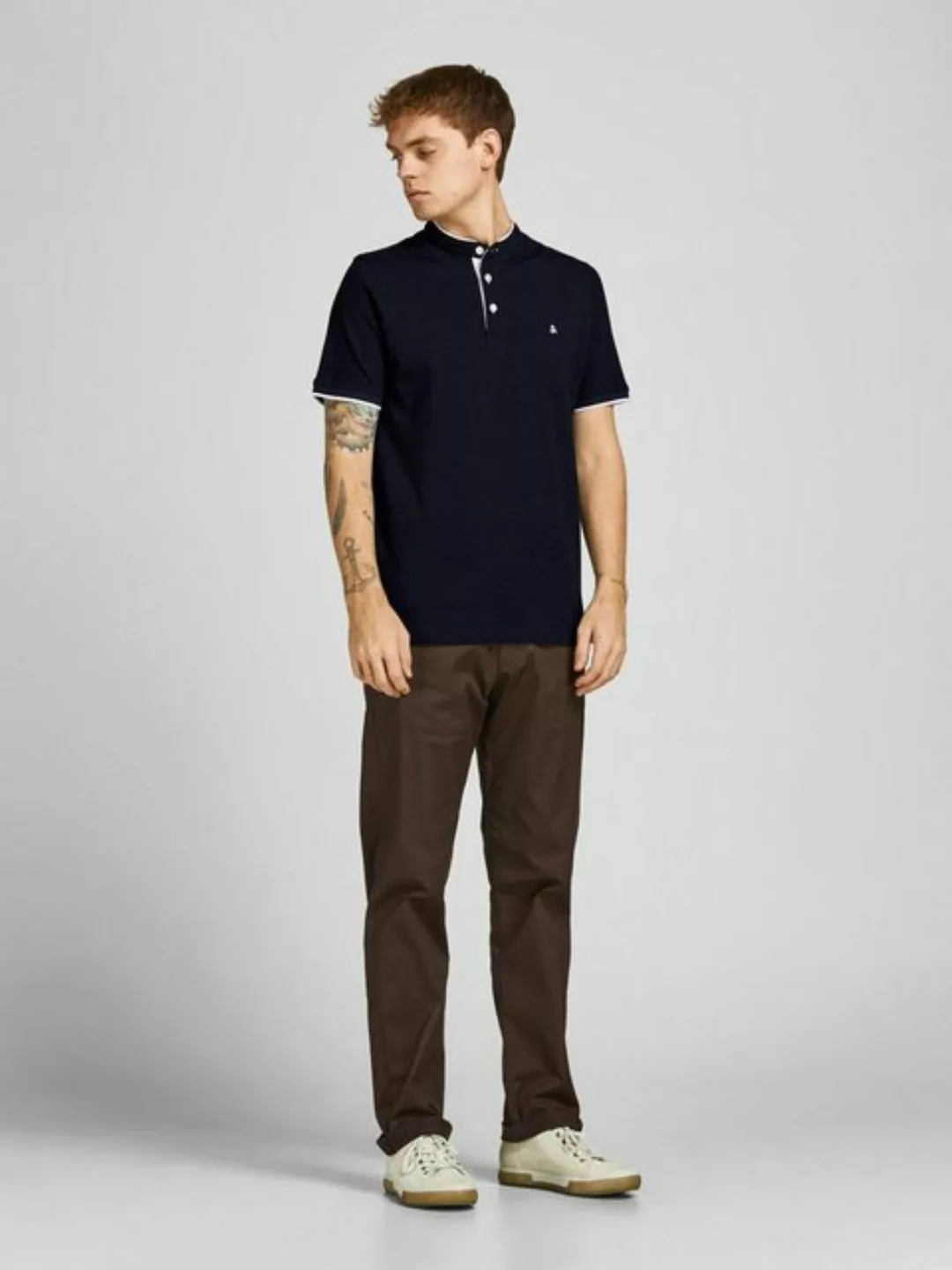 Jack & Jones Herren Poloshirt JJEPAULOS MAO - Slim Fit günstig online kaufen