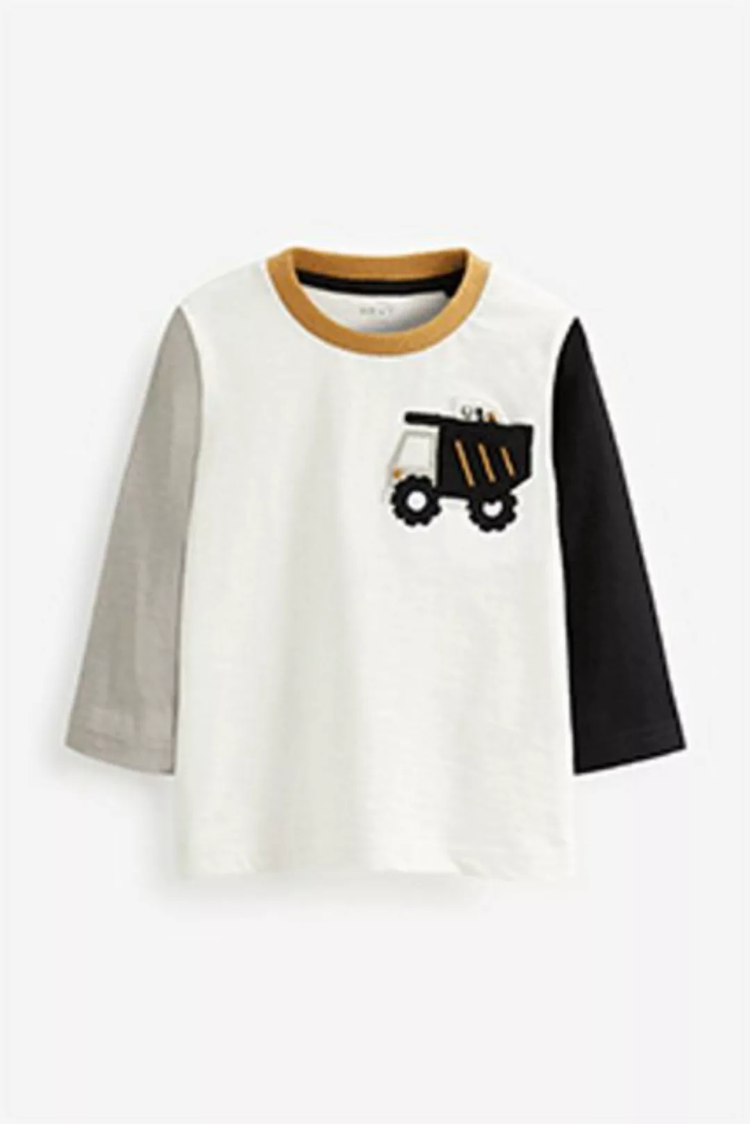 Next Langarmhemd Langärmliges T-Shirt mit Tasche (1-tlg) günstig online kaufen