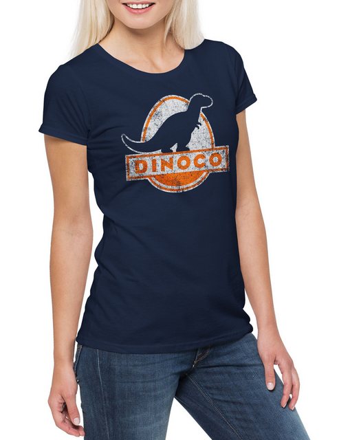 Urban Backwoods Print-Shirt Dinoco Logo II Damen T-Shirt Toy Oil Company Pe günstig online kaufen