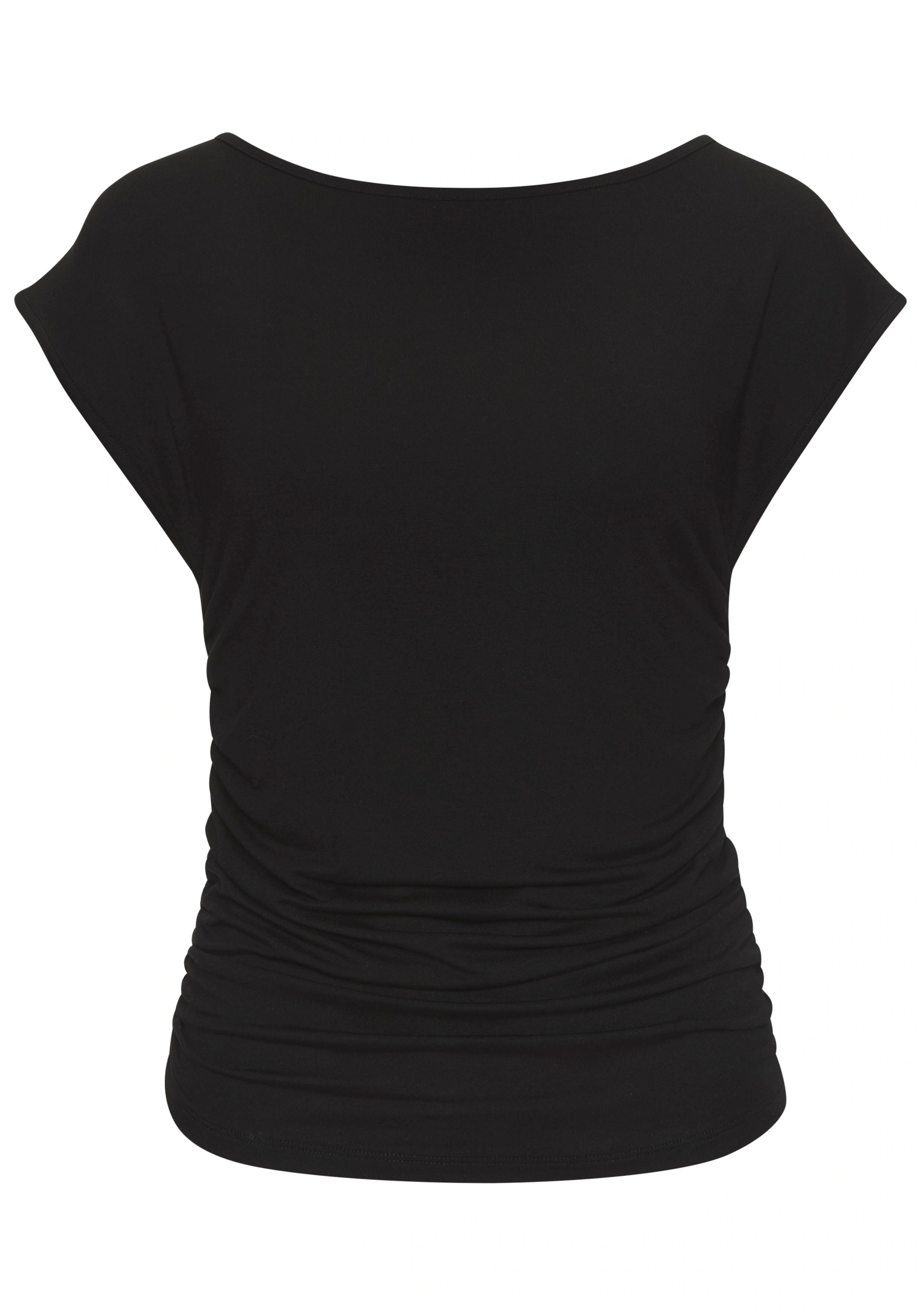 Buffalo T-Shirt, mit seitlicher Raffung, Jerseyshirt, Basic günstig online kaufen