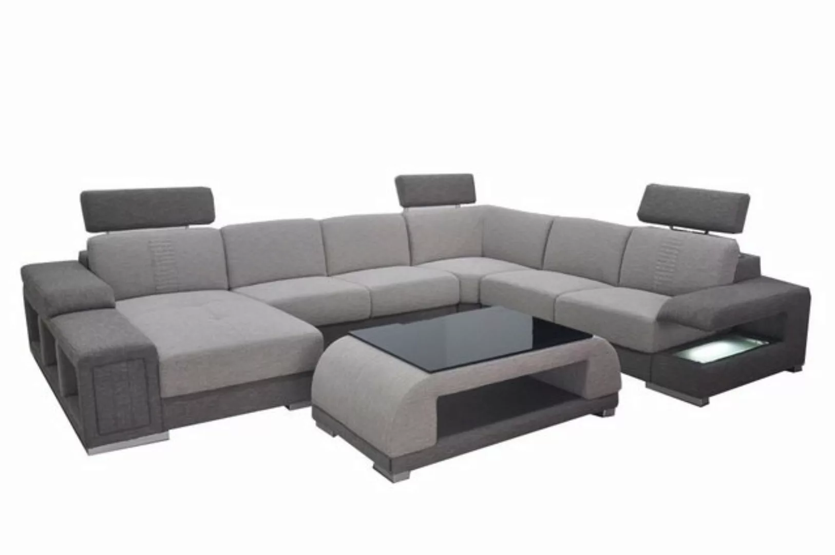 JVmoebel Ecksofa Ecke Sofa Eck Modern XXL Couch Wohnlandschaft Textil U For günstig online kaufen