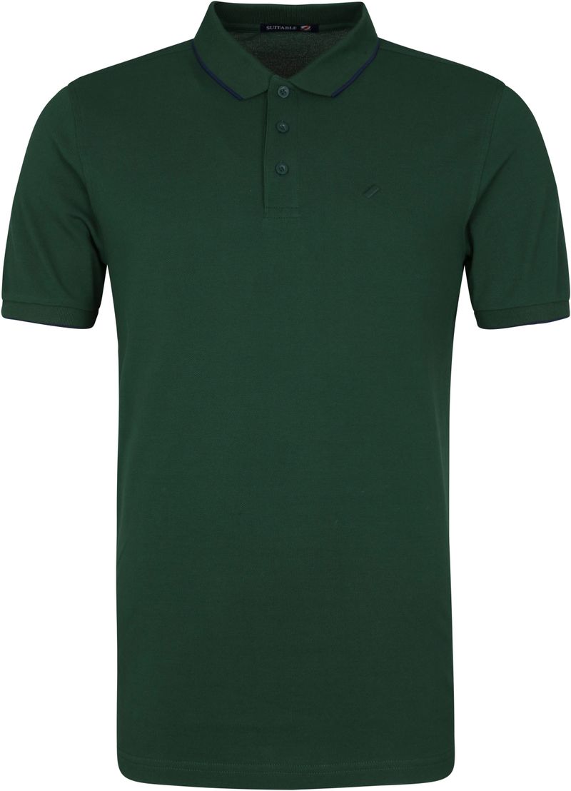 Suitable Poloshirt Tip Ferry Dunkelgrün - Größe M günstig online kaufen