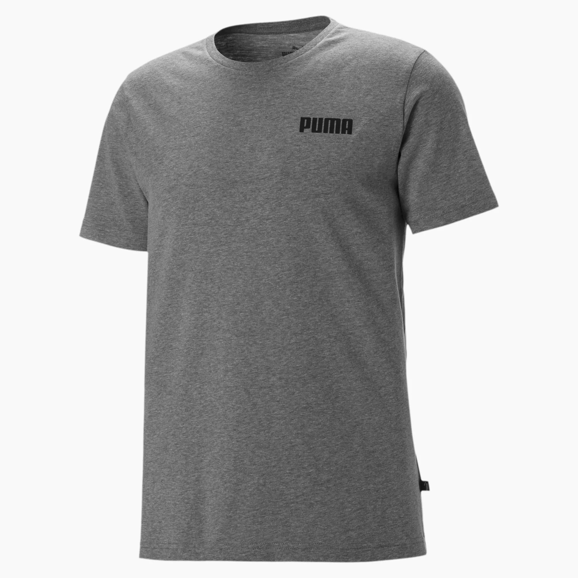 PUMA Essentials Small Logo Herren T-Shirt | Mit Heide | Grau | Größe: M günstig online kaufen