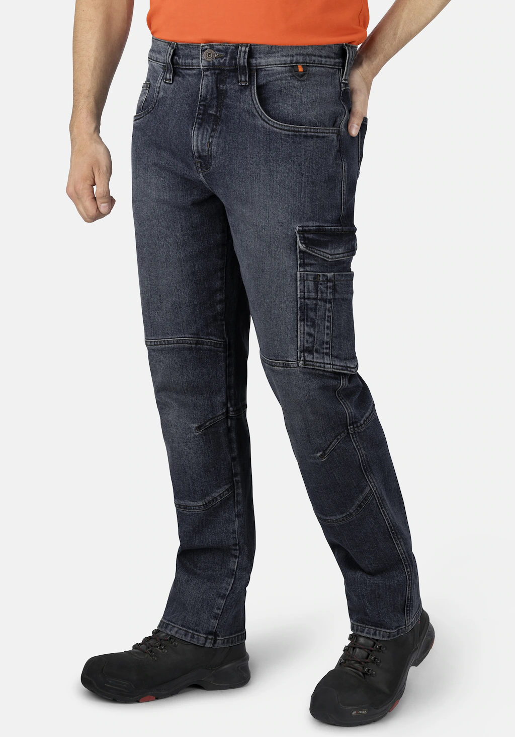 HERO by John Medoox Workerjeans "CALGARY Denim Basic Workwear Arbeits-Cargo günstig online kaufen