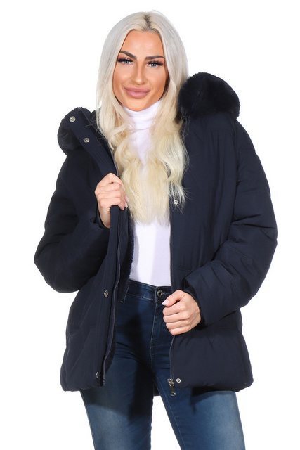 Aurela Damenmode Winterjacke Damen Steppjacke Polarfleece gefüttert mit abn günstig online kaufen