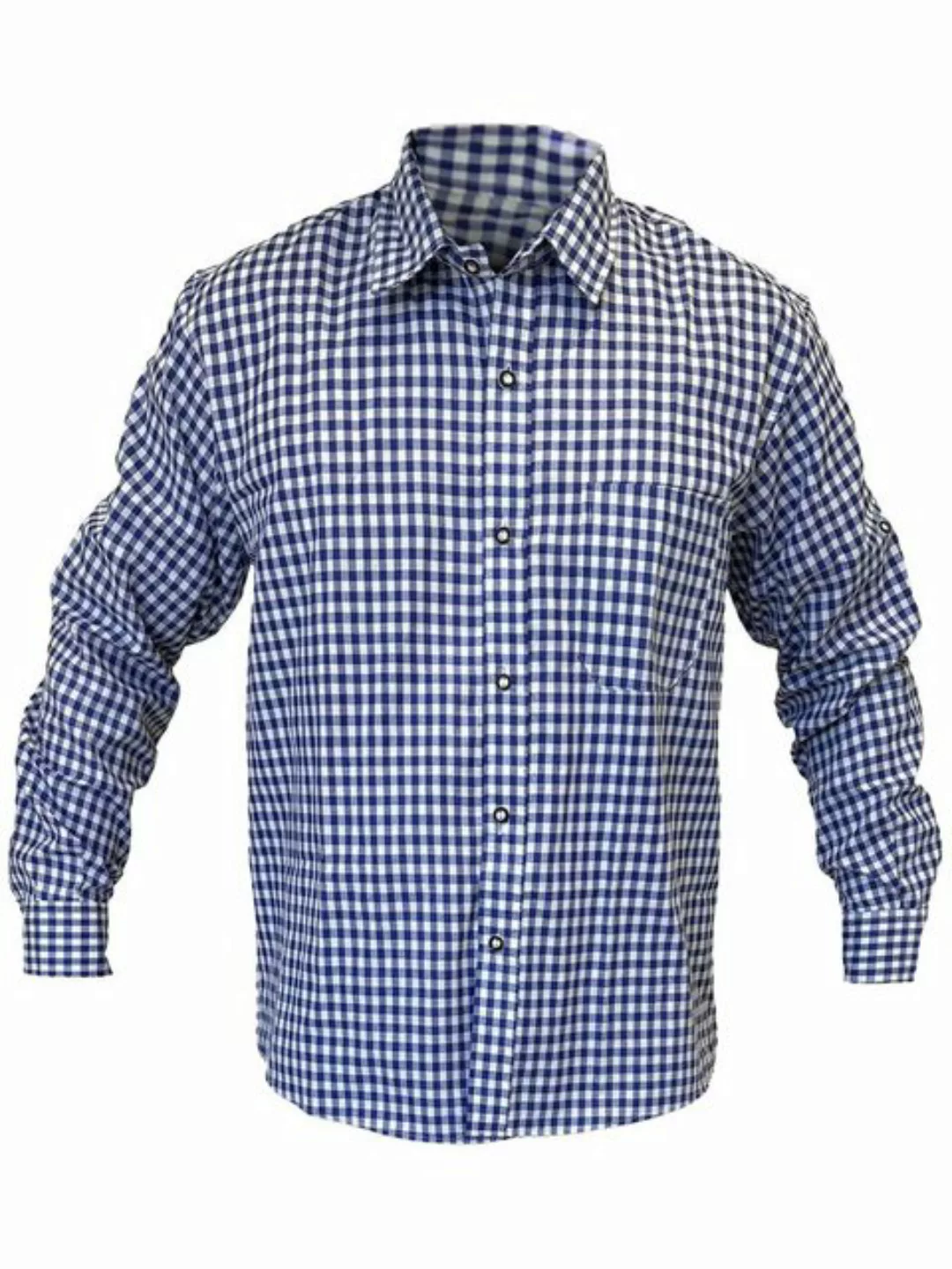 Dretaild Trachtenhemd Kariertes Trachtenhemd Herren Baumwolle Langarm Hemd günstig online kaufen