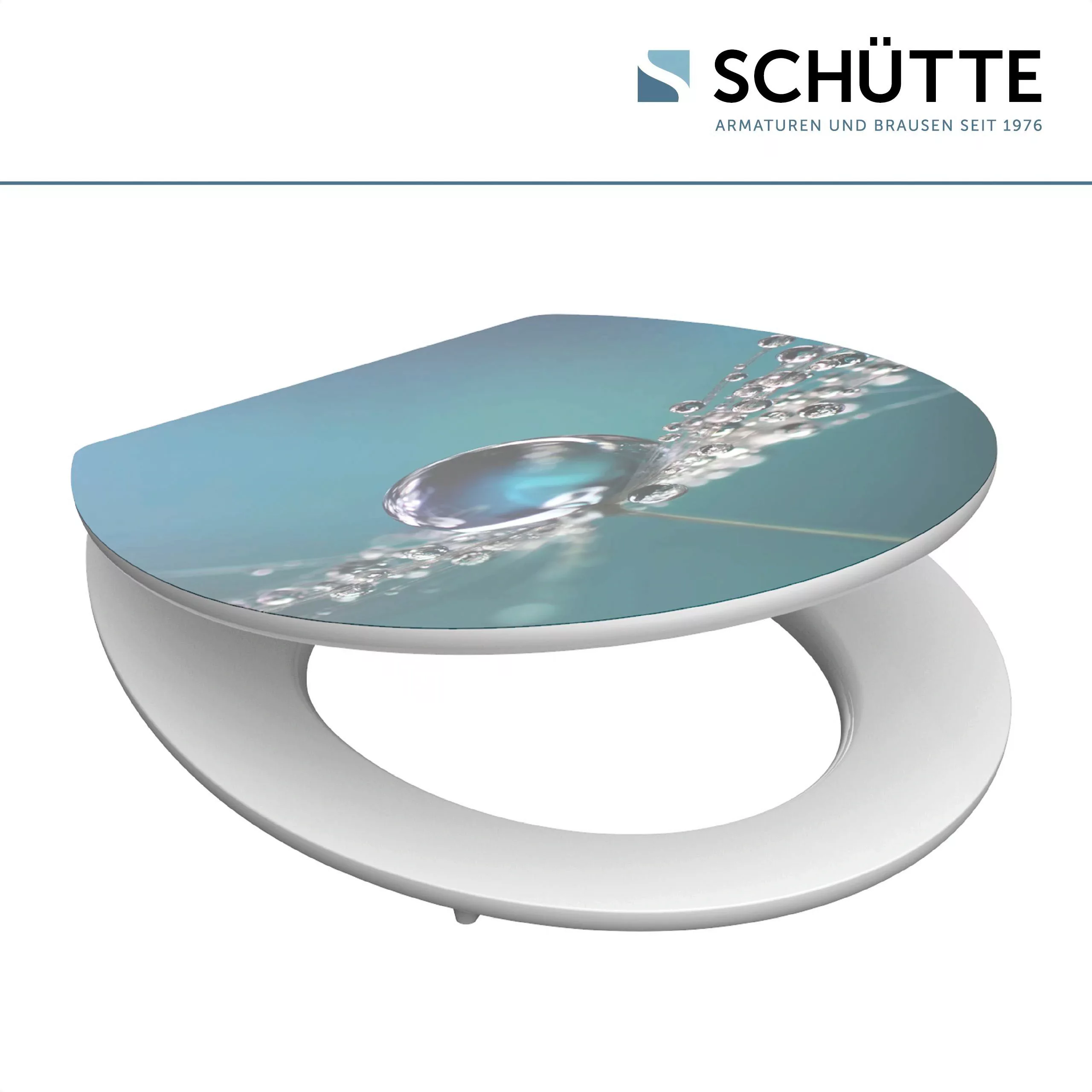 Schütte WC-Sitz "Water Drop", High Gloss mit MDF Holzkern, mit Absenkautoma günstig online kaufen