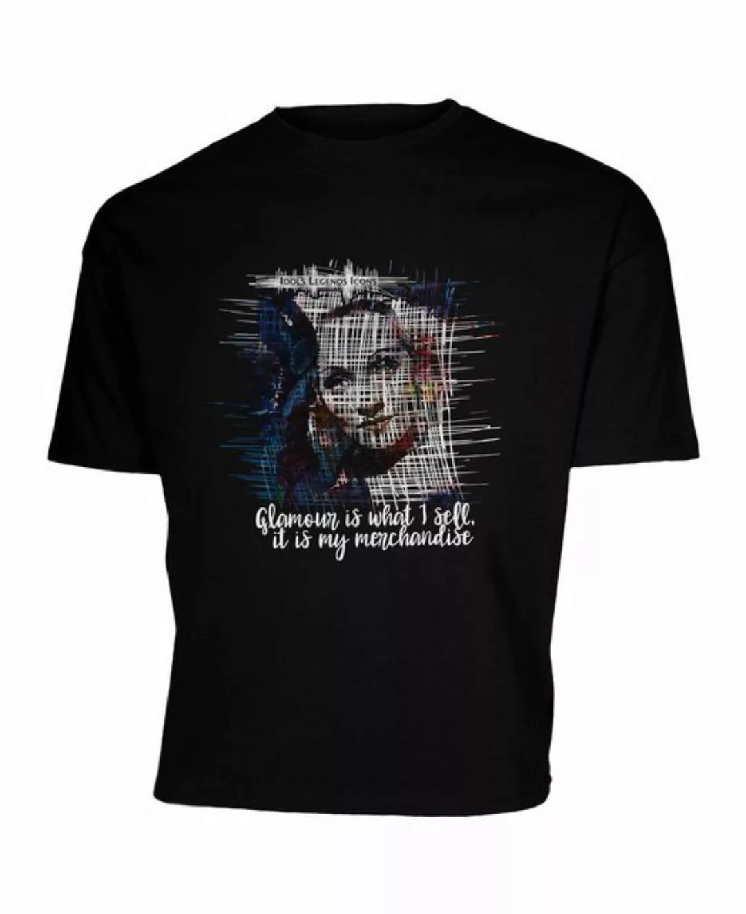 Idols Legends Icons Print-Shirt Marlene Dietrich lizensierter Print günstig online kaufen
