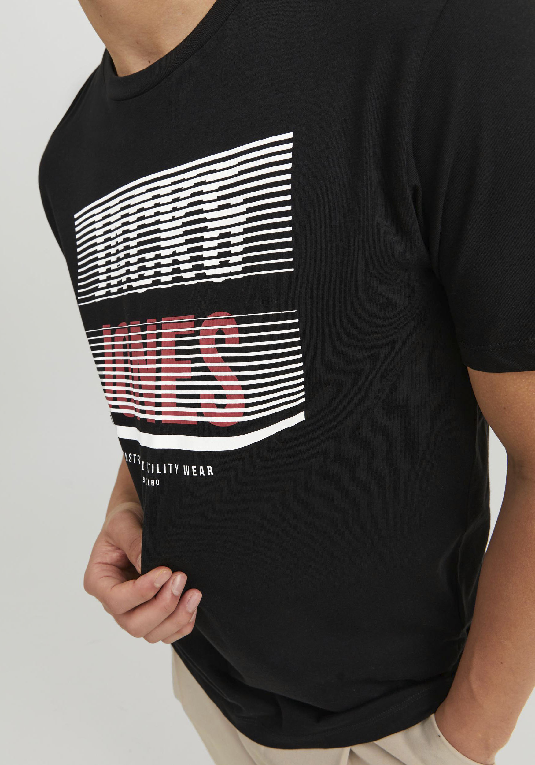 Jack & Jones Kurzarmshirt JJBRIX TEE SS CREW NECK günstig online kaufen