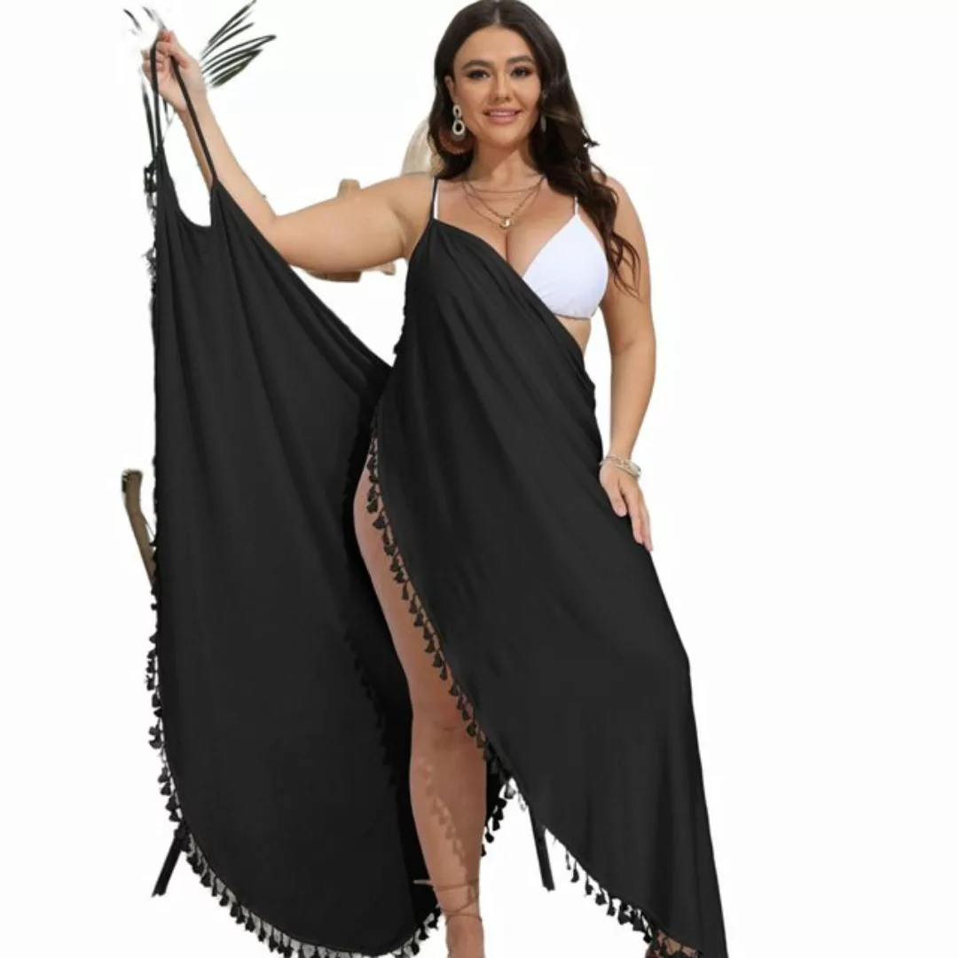 AUKUU Strandkleid Große Größe einteiliges Strandkleid unregelmäßiges Träger günstig online kaufen