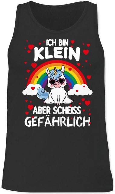 Shirtracer Tanktop Ich bin klein aber scheiss gefährlich mit Einhorn Sprüch günstig online kaufen