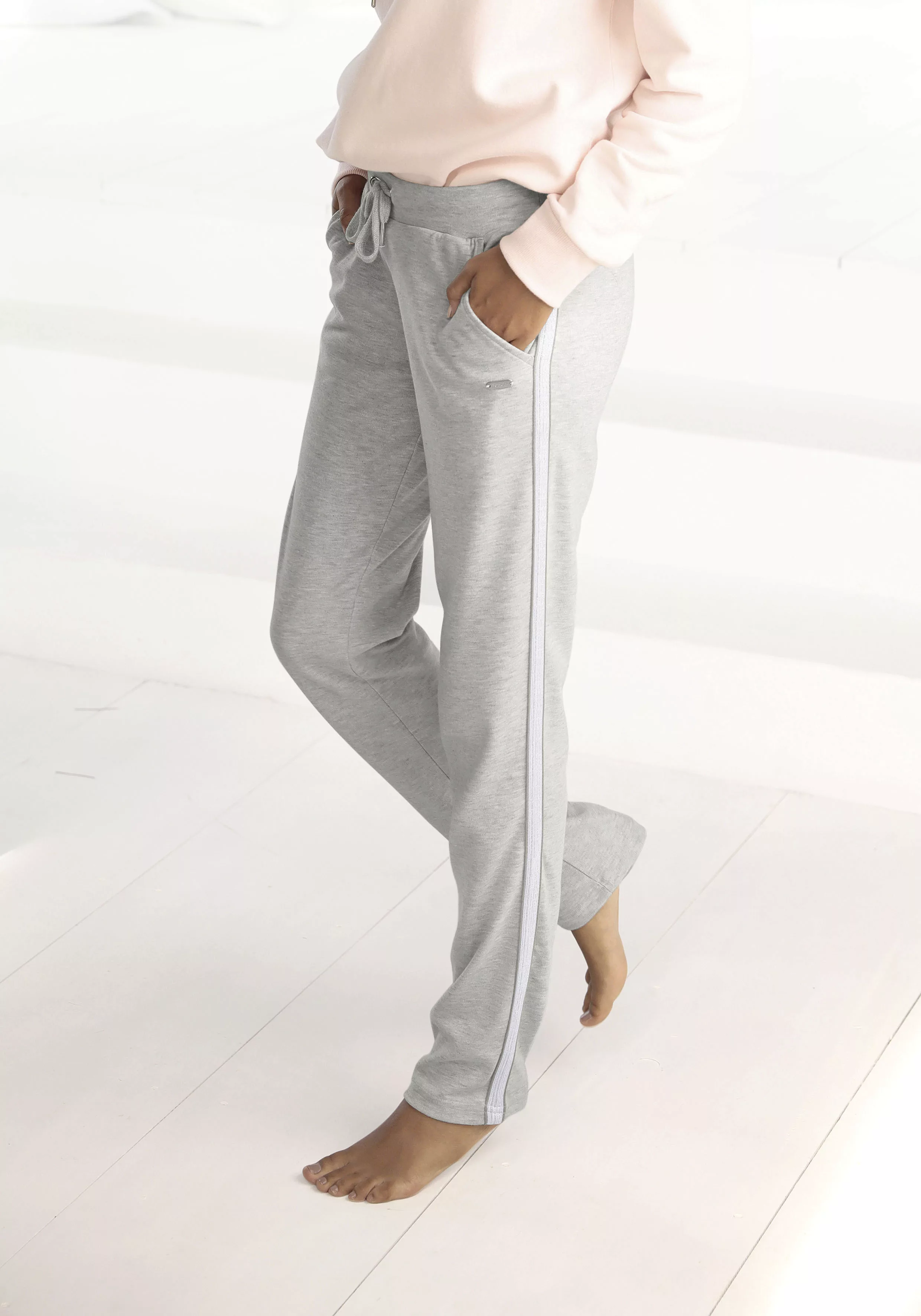 Bench. Loungewear Homewearhose mit Metallic-Streifen, Loungewear, Loungeanz günstig online kaufen