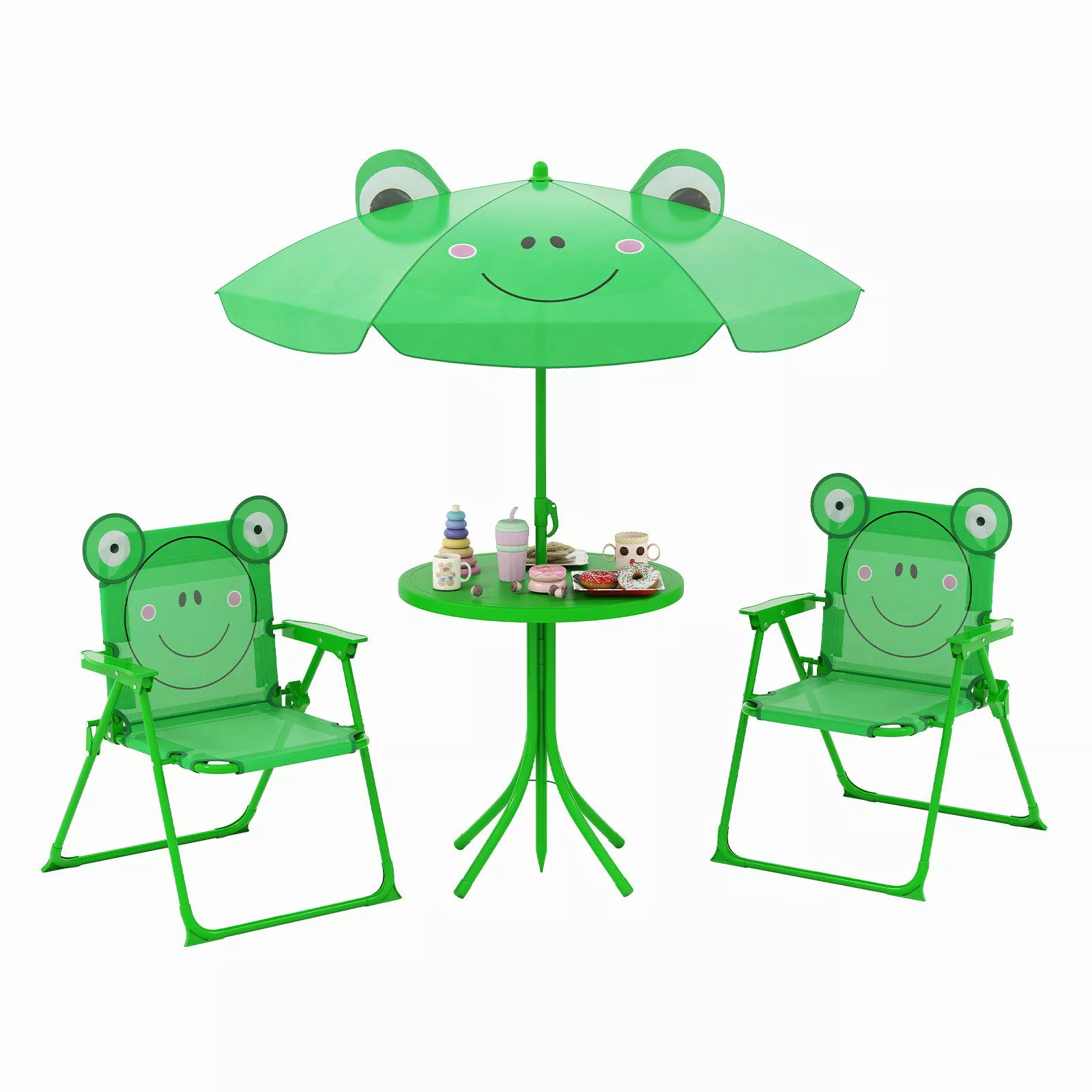 COSTWAY Garten-Kindersitzgruppe, (4-tlg), mit 2 stühlen günstig online kaufen