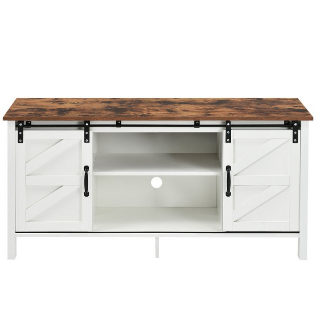 DOPWii TV-Schrank Weißer Fernsehschrank,Entertainment Center TV Stand,Sideb günstig online kaufen