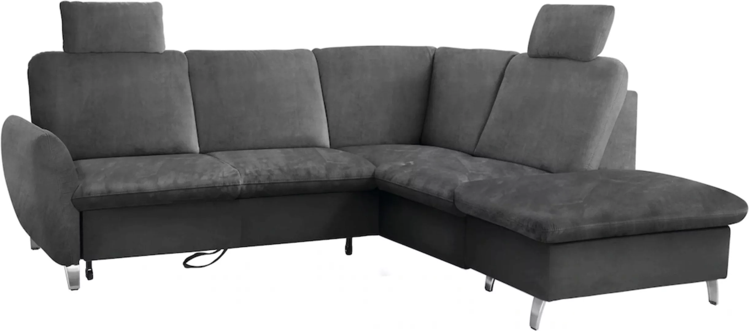 sit&more Ecksofa »Daytona L-Form«, mit Federkern, zwei Kopfstützen und wahl günstig online kaufen