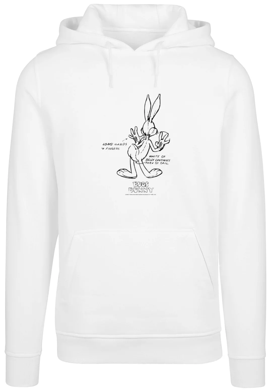 F4NT4STIC Kapuzenpullover "Looney Tunes Bugs Bunny Carrot Breast Print", Pr günstig online kaufen