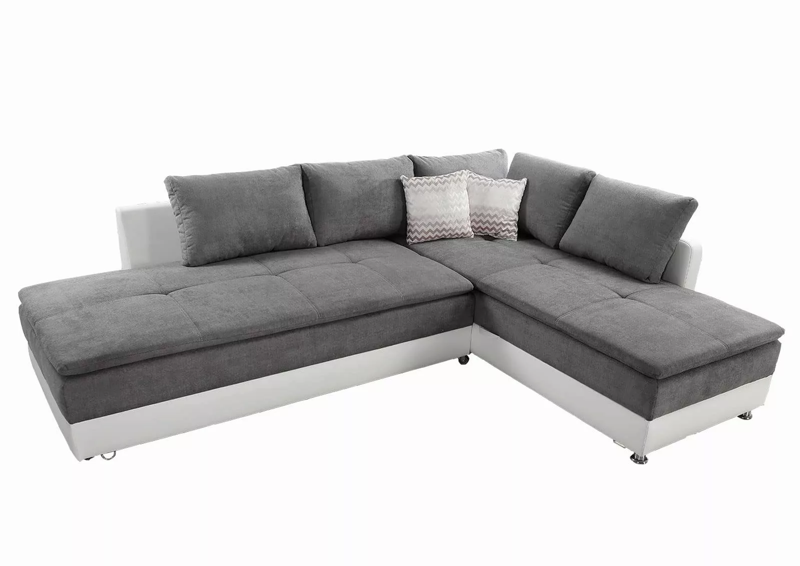 luma-home Ecksofa 15103, Dauerschläfer-Doppelbett B306/T223/H95 cm, günstig online kaufen