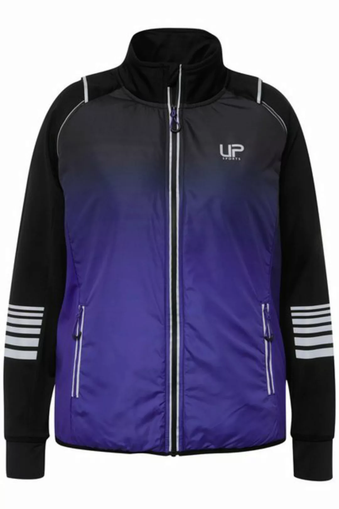 Ulla Popken Sweatjacke 2-in-1-Funktionsjacke Ärmel abnehmbar Weste günstig online kaufen