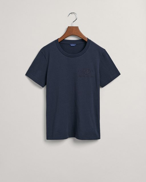 Gant T-Shirt TONAL ARCHIVE SHIELD SS T-SHIRT, EVENING BLUE günstig online kaufen