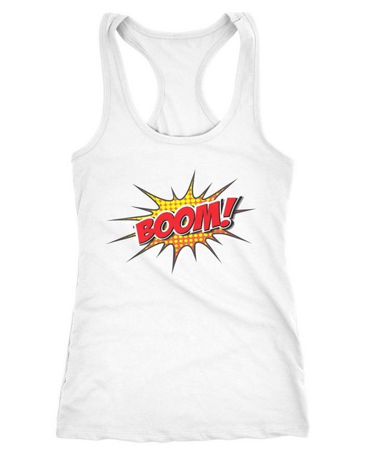 MoonWorks Tanktop Damen Tanktop Comic Boom Racerback Moonworks® günstig online kaufen