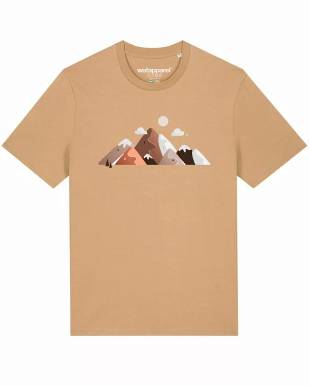 wat? Apparel Print-Shirt Mountains & Moon (1-tlg) günstig online kaufen