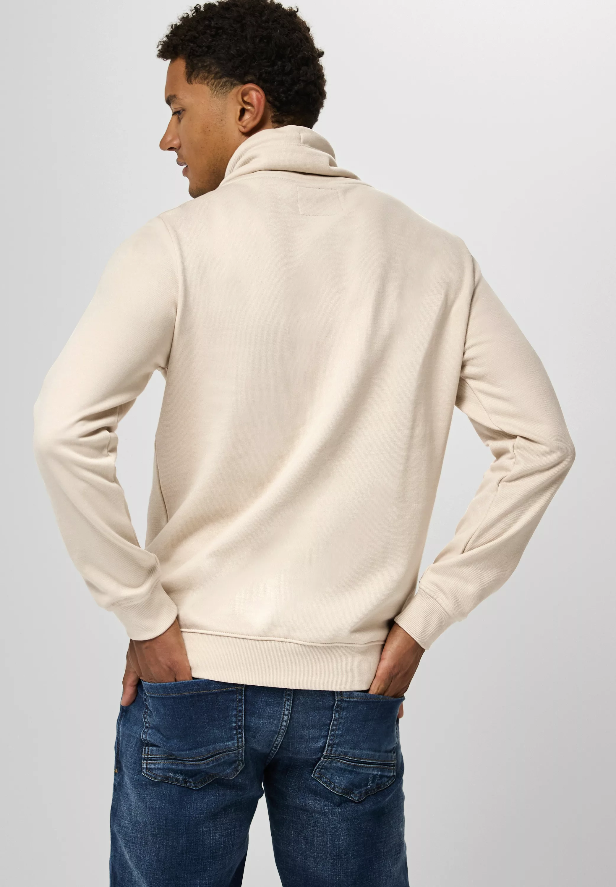 STREET ONE MEN Sweatshirt, im soften Baumwoll-Mix günstig online kaufen