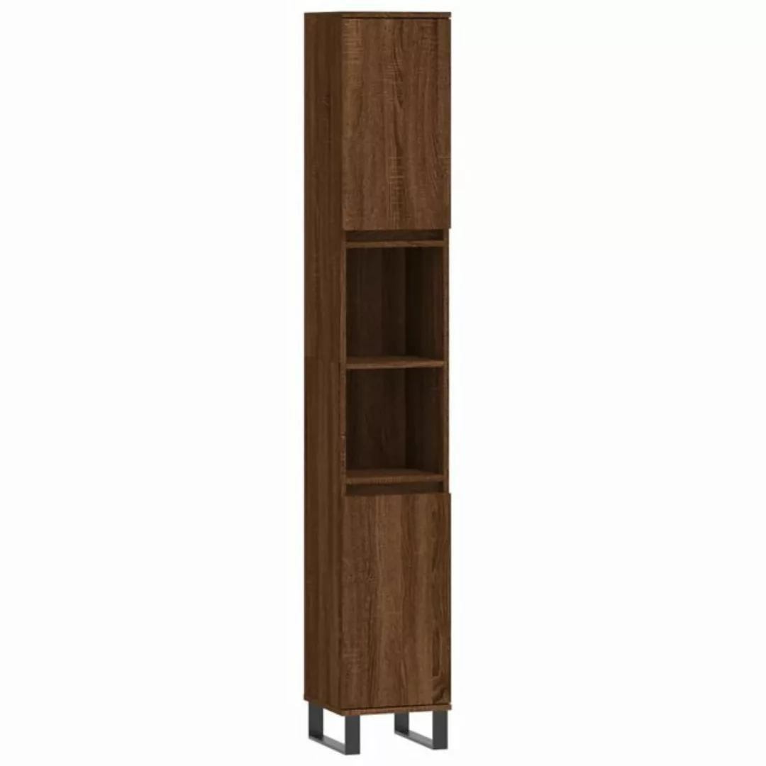 vidaXL Hochschrank Badschrank Braun Eichen-Optik 30x30x190 cm Holzwerkstoff günstig online kaufen