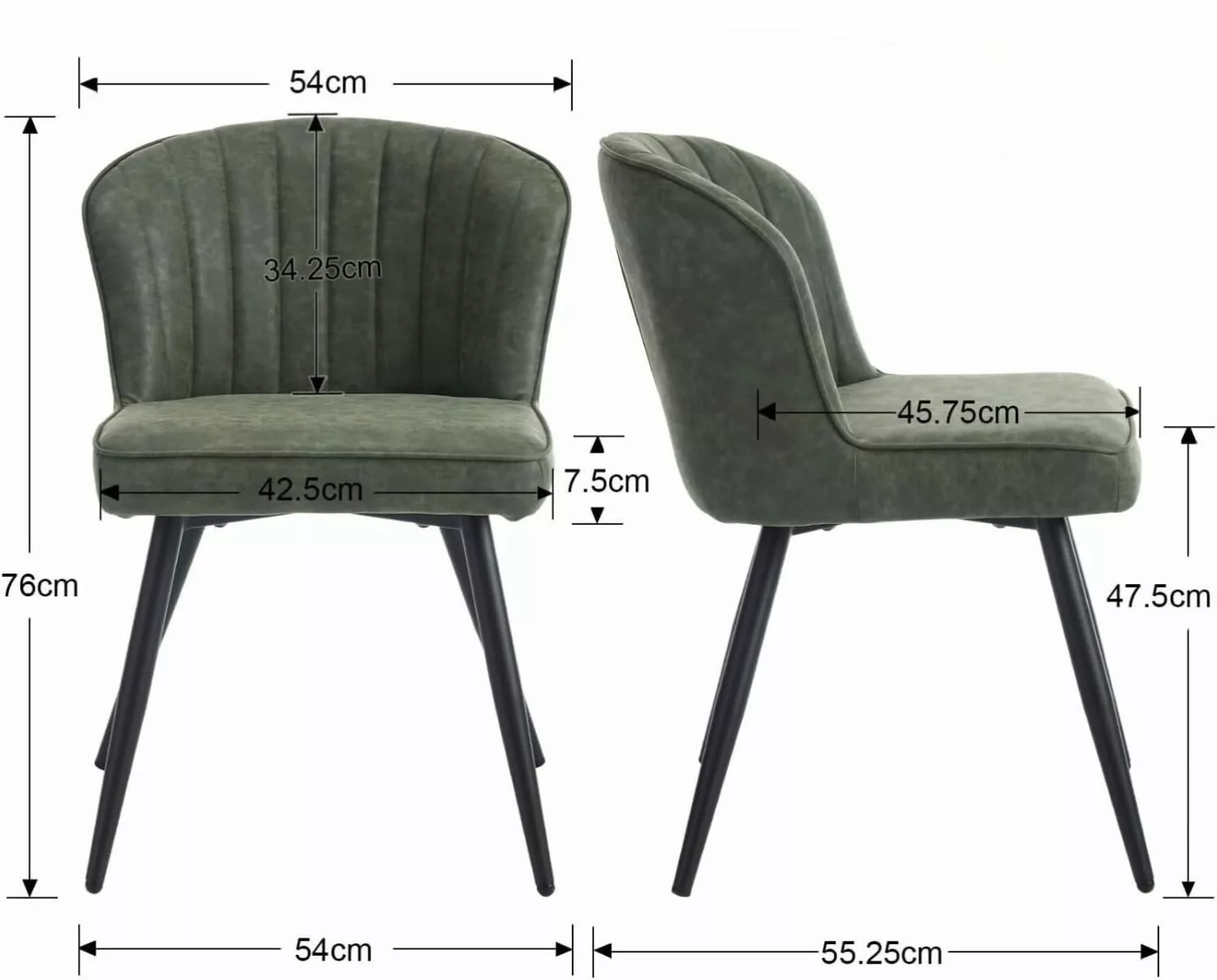 WAHSON OFFICE CHAIRS Esszimmerstuhl 2er Set, günstig online kaufen